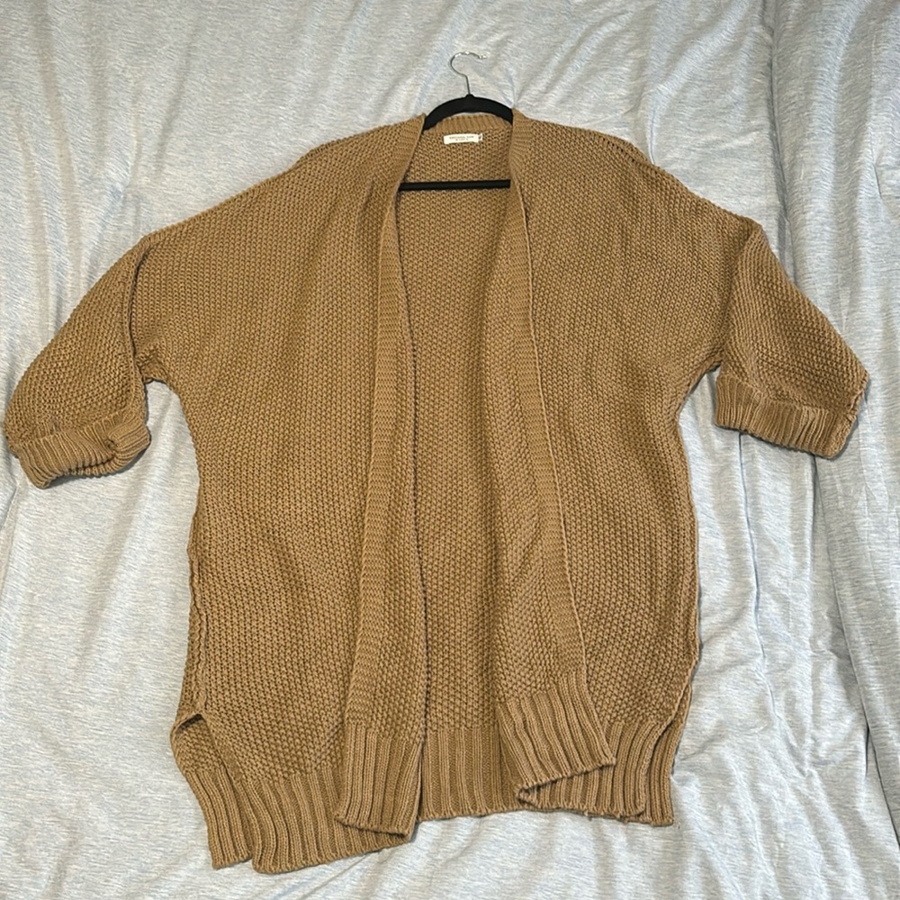 Women’s Long Beige Cardigan XL